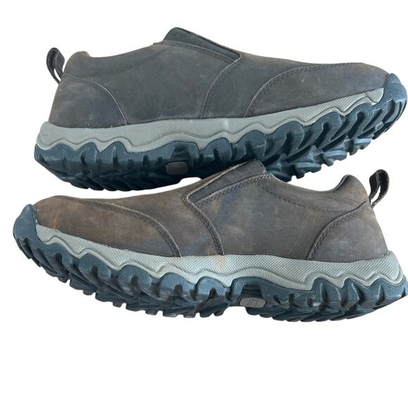 Duluth Trading Men's Wild Boar Leather Slip Resistant Moc Shoe - Picture 4 of 4